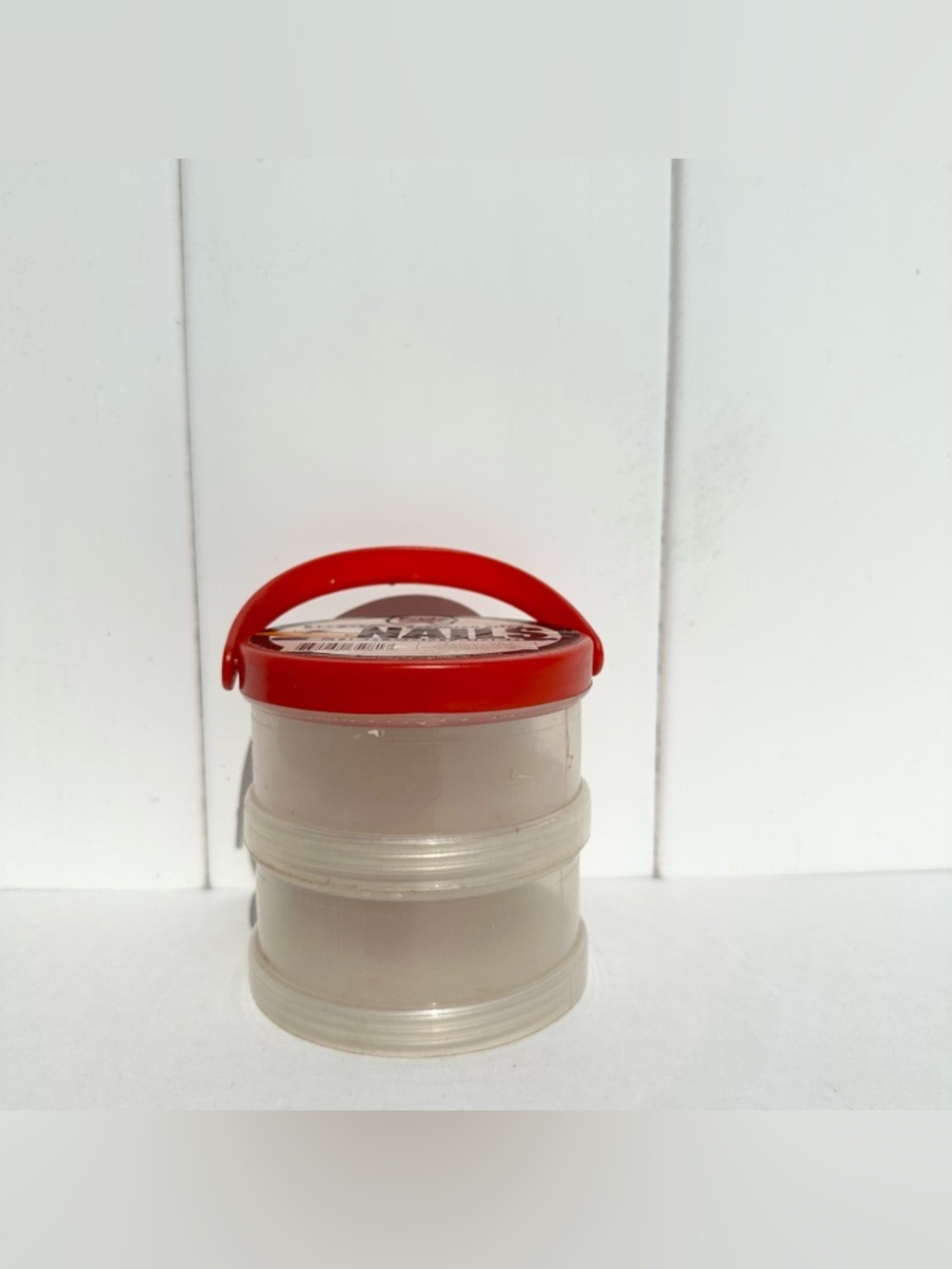 Vintage 80-90’s-2 Tier Plastic Hardware Storage Organizer-Travel Container 10 Oz